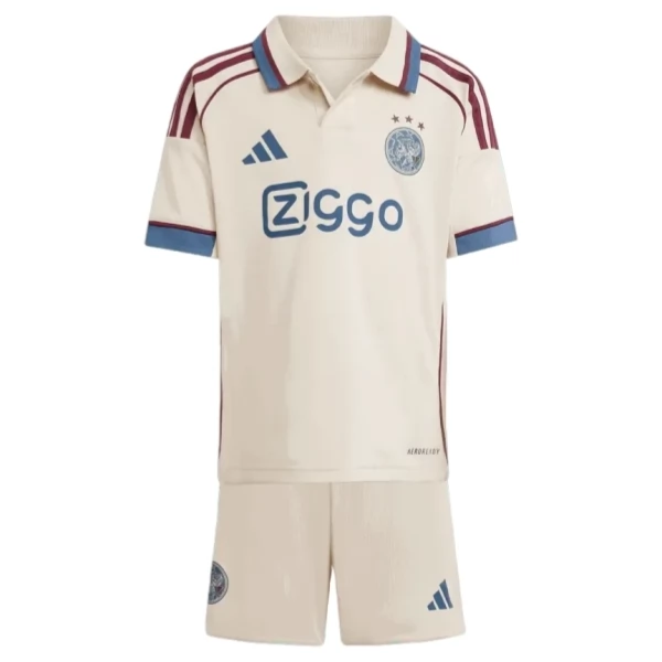 Ajax Amsterdam Ausweich Trikot Set Kinder 2025-26 Ajax Amsterdam Ausweich Trikot Set Kinder 2025-26