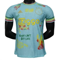 Ajax Amsterdam Bob Marley Blau Sonder Heimtrikot 2025-26 Ajax Amsterdam Bob Marley Blau Sonder Heimtrikot 2025-26