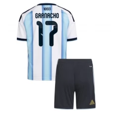 Argentinien Garnacho 17 Heim Trikotsatz Kinder WM 2026