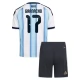 Argentinien Garnacho 17 Heim Trikotsatz Kinder WM 2026