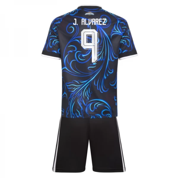 Argentinien J.Alvarez 9 Auswärts Trikot Set Kinder WM 2026 Argentinien J.Alvarez 9 Auswärts Trikot Set Kinder WM 2026
