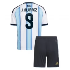 Argentinien J.Alvarez 9 Heim Trikotsatz Kinder WM 2026