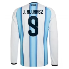 Argentinien J.Alvarez 9 Heimtrikot WM 2026 Langarm