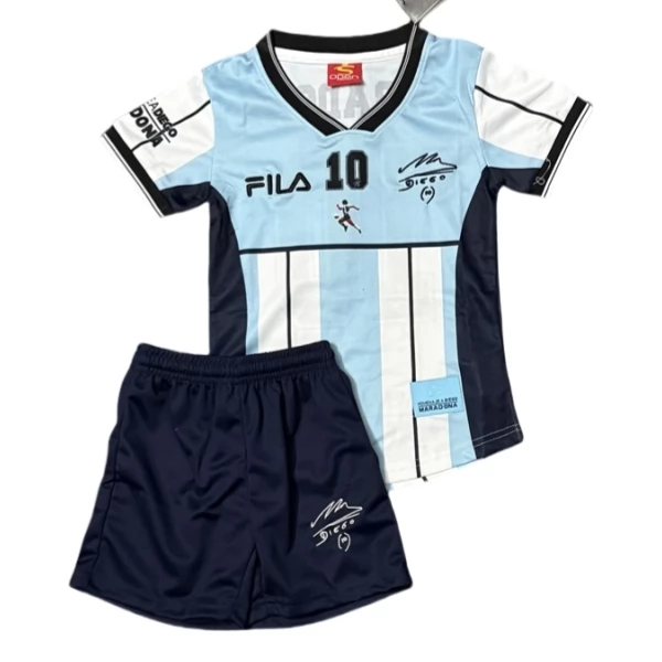 Argentinien Maradona 10 Retro Heim Trikot Set Kinder 2001 Argentinien Maradona 10 Retro Heim Trikot Set Kinder 2001