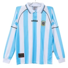 Argentinien Retro Heimtrikot 1996-97 Langarm Argentinien Retro Heimtrikot 1996-97 Langarm