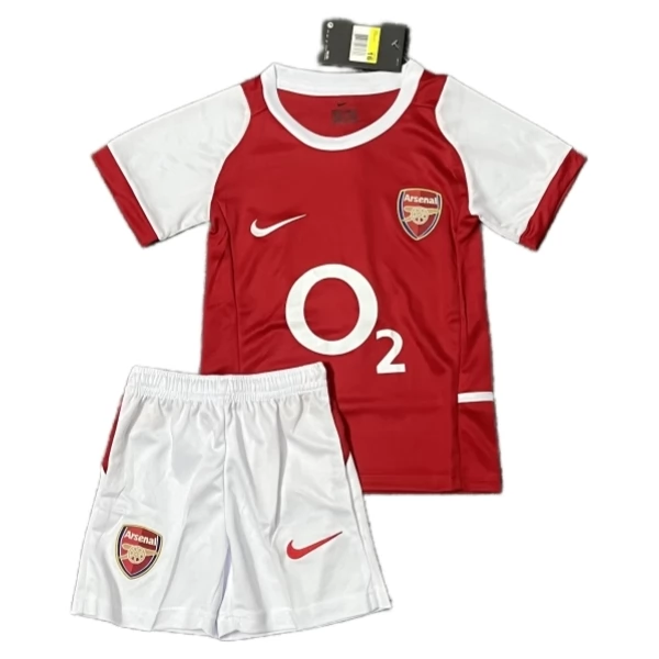 Arsenal Retro Heim Trikotsatz Kinder 2002-04 Arsenal Retro Heim Trikotsatz Kinder 2002-04