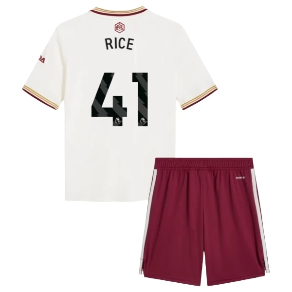 Arsenal Rice 41 Ausweich Trikot Set Kinder 2025-26 Arsenal Rice 41 Ausweich Trikot Set Kinder 2025-26