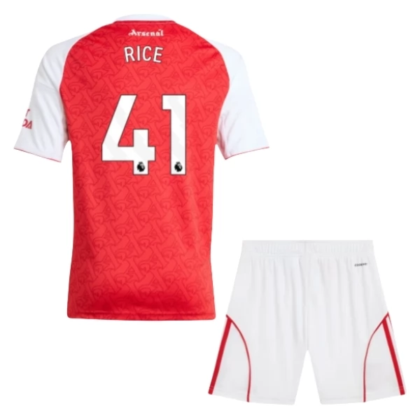 Arsenal Rice 41 Heim Trikot Set Kinder 2025-26 Arsenal Rice 41 Heim Trikot Set Kinder 2025-26