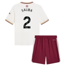 Arsenal Saliba 2 Ausweich Trikot Set Kinder 2025-26 Arsenal Saliba 2 Ausweich Trikot Set Kinder 2025-26