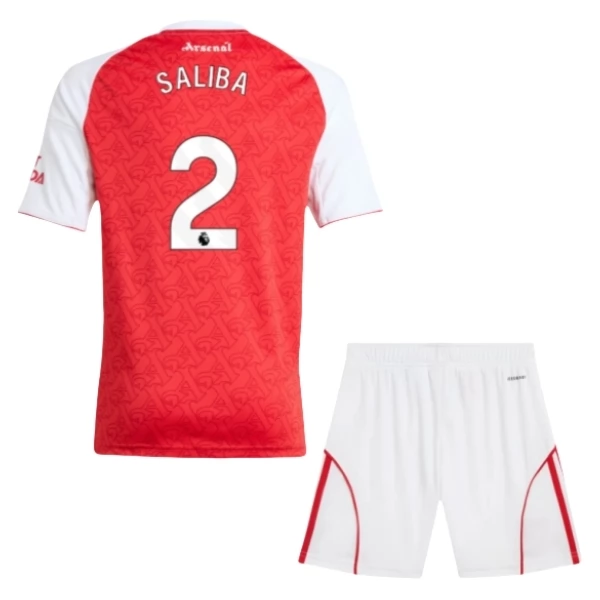 Arsenal Saliba 2 Heim Trikot Set Kinder 2025-26 Arsenal Saliba 2 Heim Trikot Set Kinder 2025-26