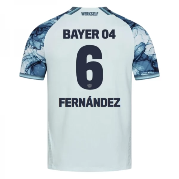 Bayer 04 Leverkusen Fernández 6 Auswärtstrikot 2026-27 Bayer 04 Leverkusen Fernández 6 Auswärtstrikot 2026-27