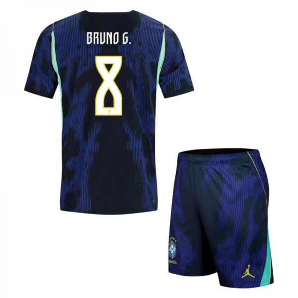 Brasilien Bruno G. 8 Auswärts Trikot Set Kinder WM 2026 Brasilien Bruno G. 8 Auswärts Trikot Set Kinder WM 2026