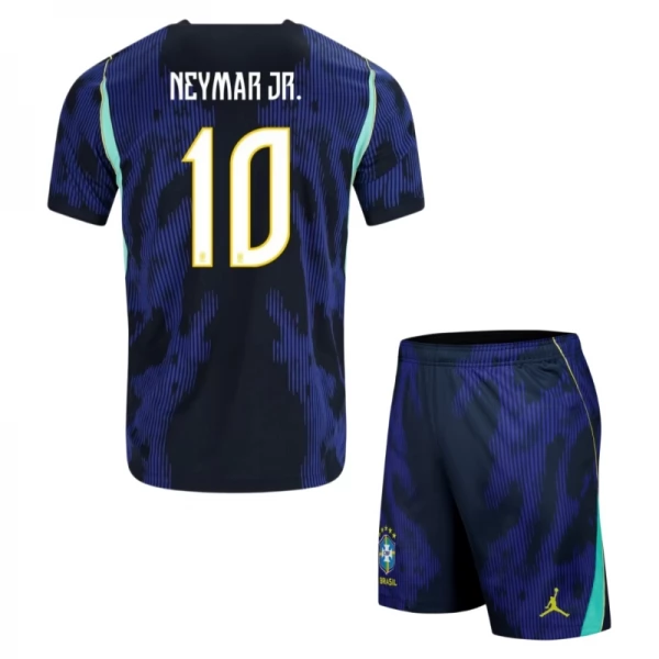 Brasilien Neymar Jr. 10 Auswärts Trikot Set Kinder WM 2026 Brasilien Neymar Jr. 10 Auswärts Trikot Set Kinder WM 2026