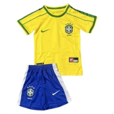 Brasilien Retro Heim Trikot Set Kinder 1998 Brasilien Retro Heim Trikot Set Kinder 1998