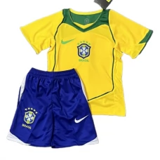 Brasilien Retro Heim Trikot Set Kinder 2004 Brasilien Retro Heim Trikot Set Kinder 2004