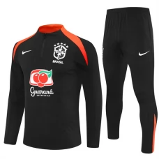 Brasilien Trainingsanzug 2025-26 - 1-4 Zip Schwarz