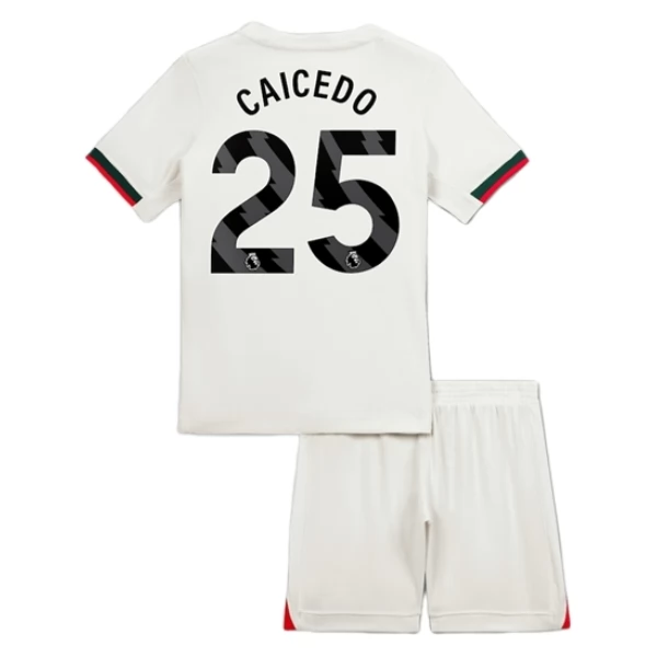 Chelsea Caicedo 25 Auswärts Trikot Set Kinder 2025-26 Chelsea Caicedo 25 Auswärts Trikot Set Kinder 2025-26