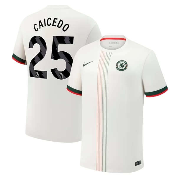 Chelsea Caicedo 25 Auswärtstrikot 2025-26 Chelsea Caicedo 25 Auswärtstrikot 2025-26