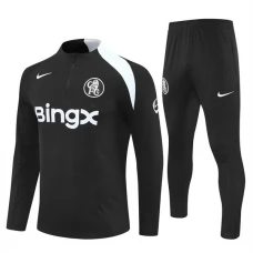 Chelsea Trainingsanzug 2025-26 - 1-4 Zip Schwarz Chelsea Trainingsanzug 2025-26 - 1-4 Zip Schwarz