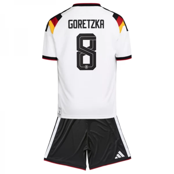 Deutschland Goretzka 8 Heim Trikot Set Kinder WM 2026 Deutschland Goretzka 8 Heim Trikot Set Kinder WM 2026