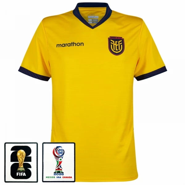 Ecuador Heimtrikot WM 2026 mit Patch Ecuador Heimtrikot WM 2026 mit Patch