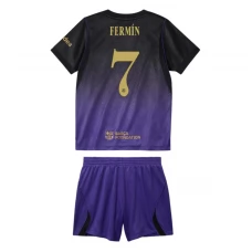 FC Barcelona Fermín 7 Auswärts Trikot Set Kinder 2026-27