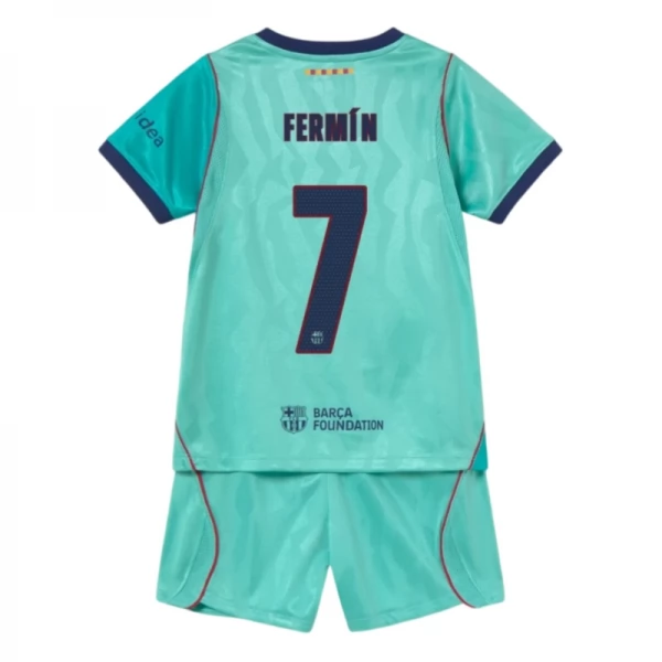 FC Barcelona Fermín 7 Ausweich Trikot Set Kinder 2026-27 FC Barcelona Fermín 7 Ausweich Trikot Set Kinder 2026-27