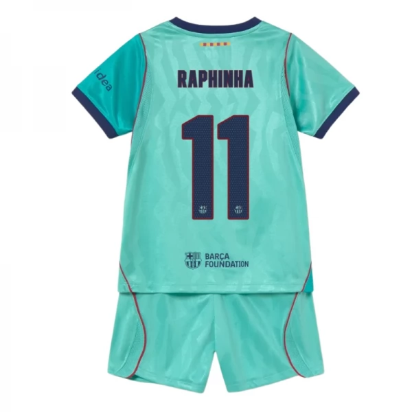 FC Barcelona Raphinha 11 Ausweich Trikot Set Kinder 2026-27 FC Barcelona Raphinha 11 Ausweich Trikot Set Kinder 2026-27