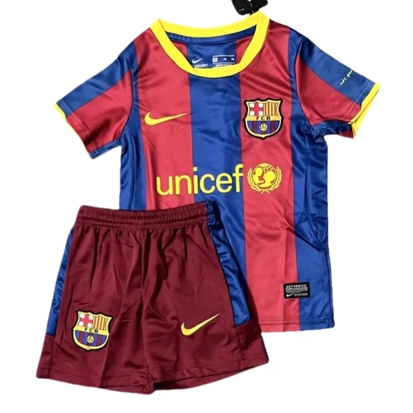 FC Barcelona Retro Heim Trikot Set Kinder 2010-11 FC Barcelona Retro Heim Trikot Set Kinder 2010-11