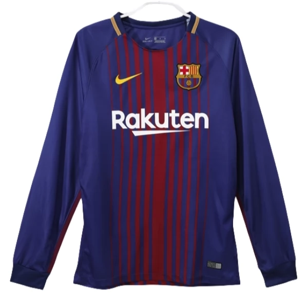 FC Barcelona Retro Heimtrikot 2017-18 Langarm FC Barcelona Retro Heimtrikot 2017-18 Langarm