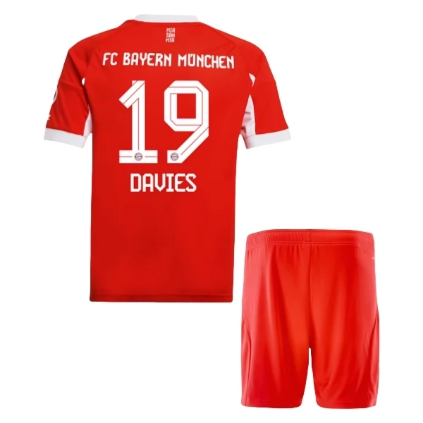 FC Bayern München Davies 19 Heim Trikot Set Kinder 2025-26 FC Bayern München Davies 19 Heim Trikot Set Kinder 2025-26