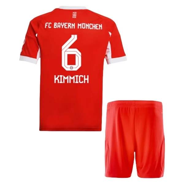 FC Bayern München Kimmich 6 Heim Trikot Set Kinder 2025-26 FC Bayern München Kimmich 6 Heim Trikot Set Kinder 2025-26