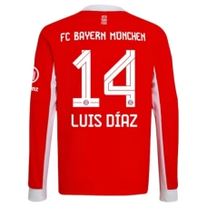 FC Bayern München Luis Díaz 14 Heimtrikot 2025-26 Langarm FC Bayern München Luis Díaz 14 Heimtrikot 2025-26 Langarm