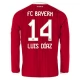 FC Bayern München Luis Díaz 14 Heimtrikot 2026-27 Langarm