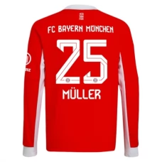 FC Bayern München Müller 25 Heimtrikot 2025-26 Langarm FC Bayern München Müller 25 Heimtrikot 2025-26 Langarm
