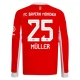 FC Bayern München Müller 25 Heimtrikot 2025-26 Langarm