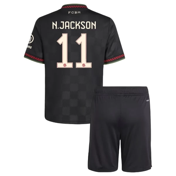 FC Bayern München N.Jackson 11 Ausweich Trikot Set Kinder 2025-26 FC Bayern München N.Jackson 11 Ausweich Trikot Set Kinder 2025-26
