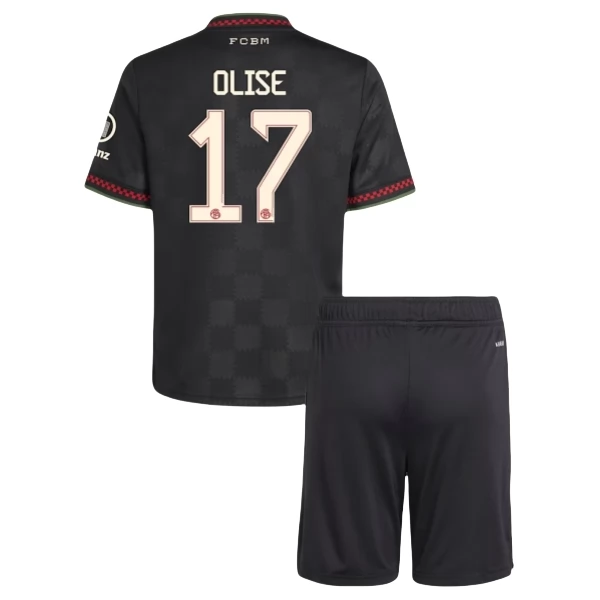 FC Bayern München Olise 17 Ausweich Trikot Set Kinder 2025-26 FC Bayern München Olise 17 Ausweich Trikot Set Kinder 2025-26