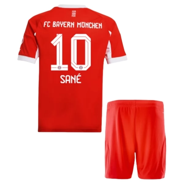FC Bayern München Sané 10 Heim Trikot Set Kinder 2025-26 FC Bayern München Sané 10 Heim Trikot Set Kinder 2025-26