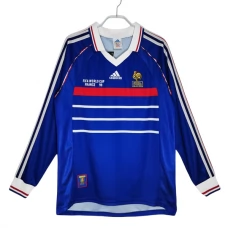 Frankreich Retro Heimtrikot 1998 Langarm Frankreich Retro Heimtrikot 1998 Langarm