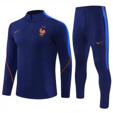 Frankreich Trainingsanzug 2026-27 - 1-4 Zip Blau Frankreich Trainingsanzug 2026-27 - 1-4 Zip Blau