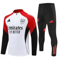 Kinder Arsenal Trainingsanzug 2025-26 - 1-4 Zip Weiß