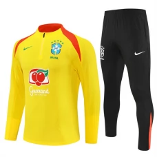 Kinder Brasilien Trainingsanzug 2025-26 - 1-4 Zip Gelb