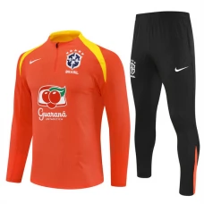 Kinder Brasilien Trainingsanzug 2025-26 - 1-4 Zip Orange
