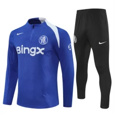 Kinder Chelsea Trainingsanzug 2025-26 - 1-4 Zip Blau
