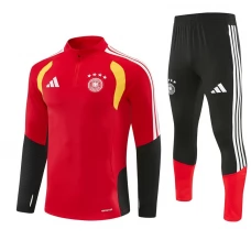 Kinder Deutschland Trainingsanzug 2026-27 - 1-4 Zip Rot