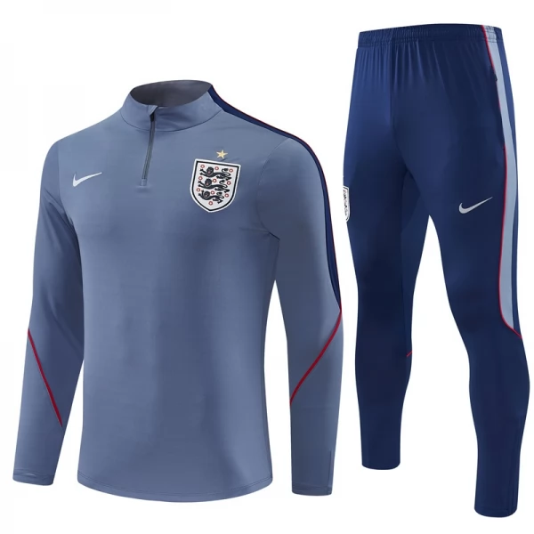 Kinder England Trainingsanzug 2026-27 - 1-4 Zip Grau Kinder England Trainingsanzug 2026-27 - 1-4 Zip Grau