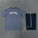 Kinder England Trainingstrikot + Shorts 2026-27 Grau