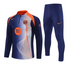 Kinder FC Barcelona Trainingsanzug 2025-26 - 1-4 Zip Blau