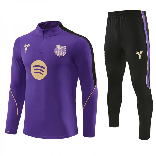 Kinder FC Barcelona Trainingsanzug 2026-27 - 1-4 Zip Lila Kinder FC Barcelona Trainingsanzug 2026-27 - 1-4 Zip Lila